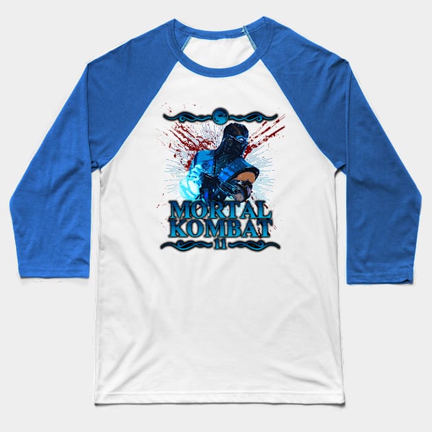 Mortal Kombat 11 Sub Zero Baseball T-Shirt by RomaChornei